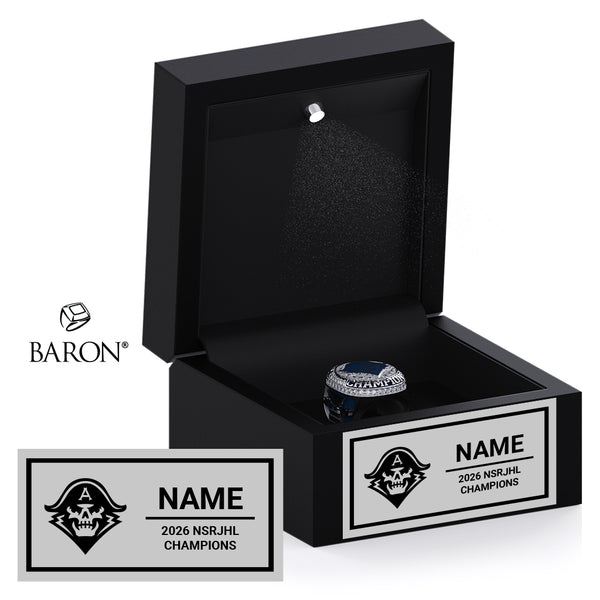 Admirals Hockey Club 2026 Championship Black LED Ring Box