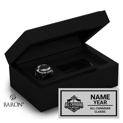 All-Canadian Classic Football 2025 Championship Black Standard Window Ring Box