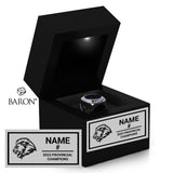 Assumption College Football 2023 Championship Black LED Ring Box