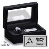 Assumption Crusaders Football 2025 Championship Black Standard Window Ring Box