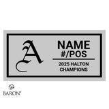 Assumption Crusaders Football 2025 Championship Black Window Ring Box