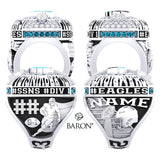 Auburn Eagles Football 2023 Championship Ring - Design 1.4