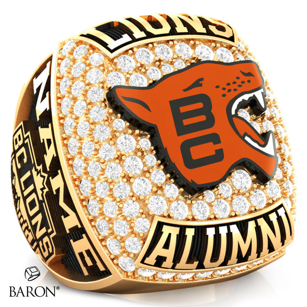 BC Lions Alumni Football-1968 to 1978 Era Championship Ring - Design 1.11