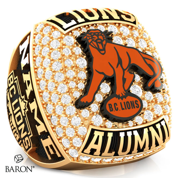 BC Lions Alumni Football-1954 to 1968 Era Championship Ring - Design 1.19