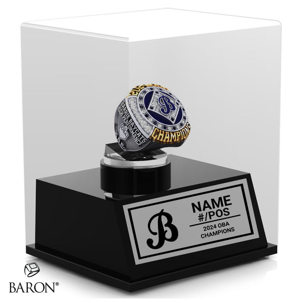 Barrie Baycats 17U 2024 Championship Display Case