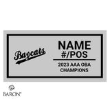 Barrie Baycats 18U Baseball 2023  Championship Black Standard Window Ring Box