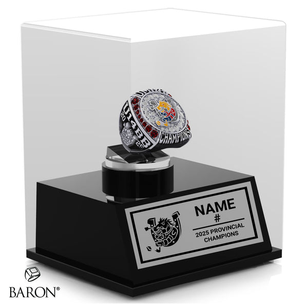 Barrie Colts U14BB OMHA Hockey 2025 Championship Display Case