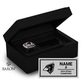 Bishop Allen Academy Baseball 2024 Championship Black Standard Window Ring Box