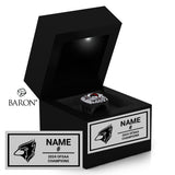 Bishop Allen Academy Baseball 2024 Championship Black LED Ring Box