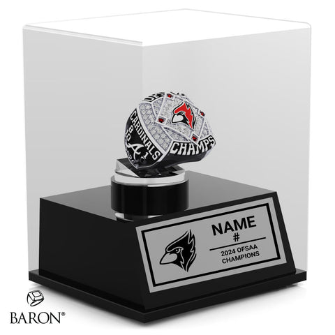 Bishop Allen Academy Baseball 2024 Championship Display Case