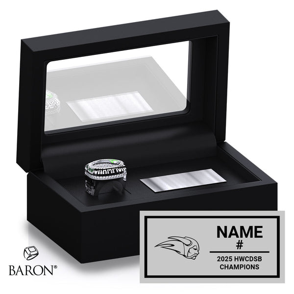 Bishop Ryan Celtics Football 2025 Championship Black Standard Window Ring Box