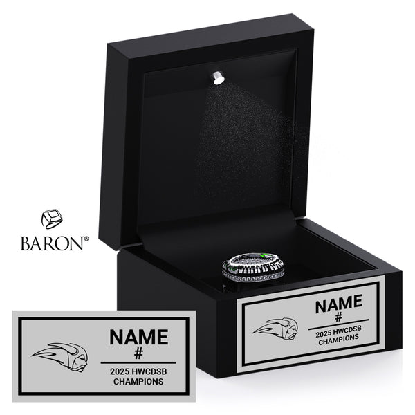 Bishop Ryan Celtics Football 2025 Championship Black LED Ring Box