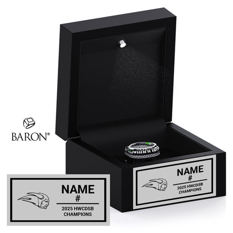 Bishop Ryan Celtics Football 2025 Championship Black LED Ring Box