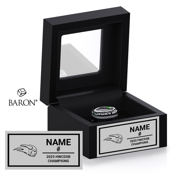 Bishop Ryan Celtics Football 2025 Championship Black Window Ring Box