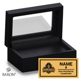 Redwing Admirals U18 AA Tier II Hockey 2026 Championship Black Standard Window Ring Box