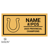 Korah Colts Football 2025 Championship Black Standard Window Ring Box