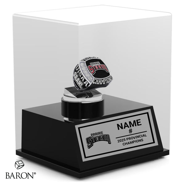 Prairie Storm Hockey 2025 Championship Display Case
