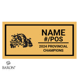 Brampton Bulldogs OSFL U16 2024 Championship Black Standard Window Ring Box