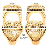 Brampton Bulldogs U18 OSFL 2023 Championship Ring - Design 2.3