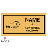 Brantford Bisons OSFL Football 2025 Championship Black LED Ring Box