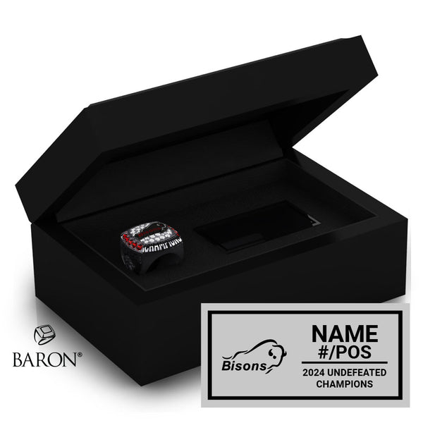 Brantford Bisons U10 Football 2024 Championship Black Standard Window Ring Box