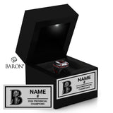 Burlington Blaze Lacrosse 2024 Championship Black LED Ring Box