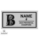 Burlington Blaze Lacrosse 2024 Championship Black Standard Window Ring Box