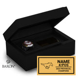 Burlington Stampeders U14 Football 2024 Championship Black Standard Window Ring Box