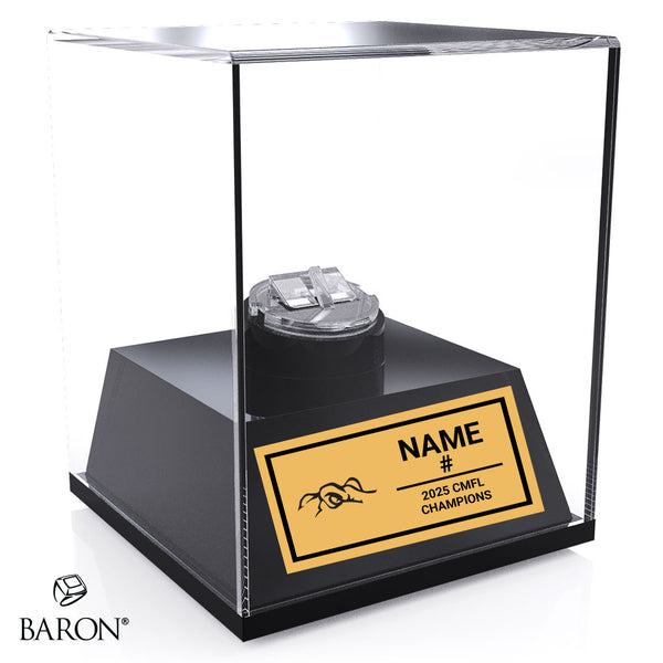 Calgary Gators AFL Football 2025 Championship Display Case