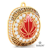 Canadian Basketball Hall of Fame Championship Ring Top Pendant- Design 2.24