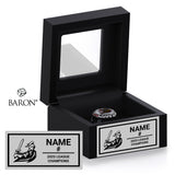 Carlton Crusaders Football 2025 Championship Black Window Ring Box