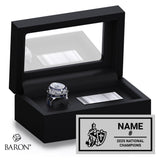 Catholic Central Football 2025 Championship Black Standard Window Ring Box