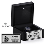 Catholic Central Football 2025 Championship Black LED Ring Box