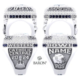 Catholic Central Football 2024 Championship Ring - Design 3.6