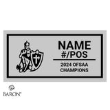 Catholic Central Football 2024 Championship Black Standard Window Ring Box