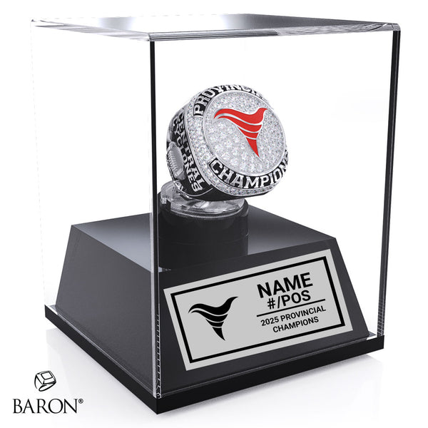 Central Cyclones Football 2025 Championship Display Case