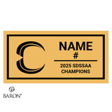 Chargers Football 2025 Championship Black Standard Window Ring Box