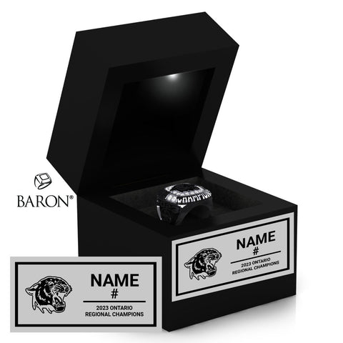 Chatham-Kent Cougars OSFL 2023 Championship Black LED Ring Box