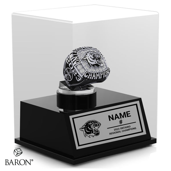 Chatham-Kent Cougars OSFL 2023 Championship Display Case