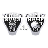Chatham-Kent Cougars OSFL 2023 Championship Ring - Design 1.2