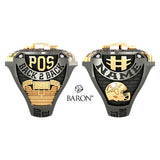 Cold Lake Fighter Jets AFL 2023 Championship Ring - Design 5.7 *50% BALANCE*