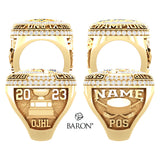Collingwood Blues OJHL 2023 Championship Ring - Design 2.10