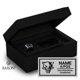 Cumberland Panthers U19 Women's Football 2024 Championship Black Standard Window Ring Box