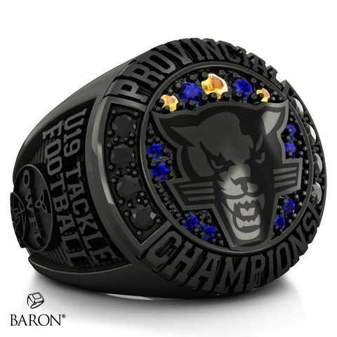 Cumberland Panthers U19 Women's Football 2024 Championship Ring - Design 1.12