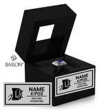 Dresden Bulls Baseball 2024 Championship Black Window Ring Box