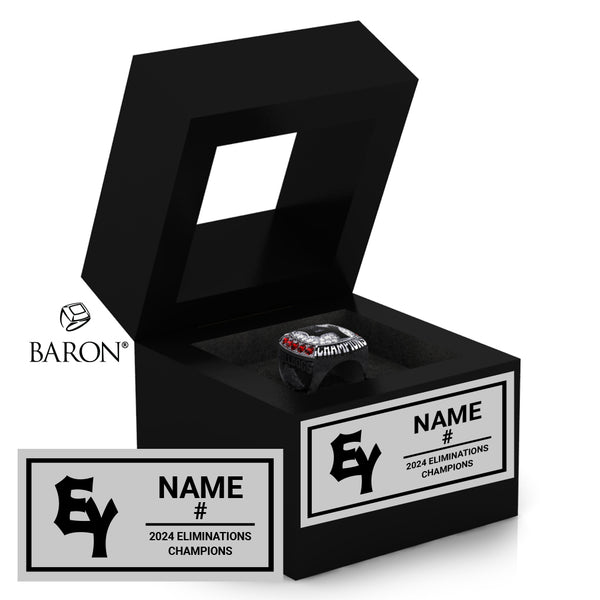 East York Bulldogs Baseball 2024 Championship Black Window Ring Box