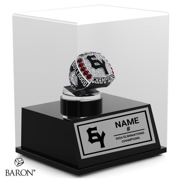 East York Bulldogs Baseball 2024 Championship Display Case