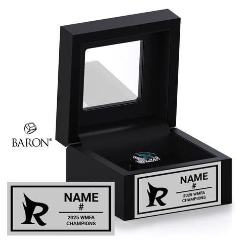 Essex Ravens Football 2025 Championship Black Window Ring Box