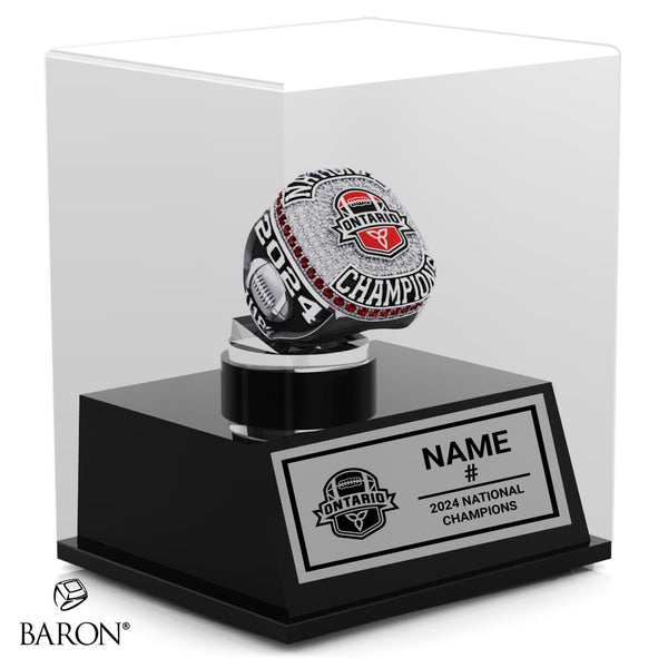 Football Ontario U18 Ladies 2024 Championship Display Case