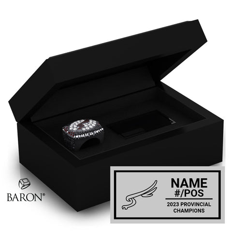Frontenac SS Football 2023 Championship Black Standard Window Ring Box